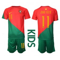 Portugal Joao Felix #11 Fußballbekleidung Heimtrikot Kinder WM 2022 Kurzarm (+ kurze hosen)